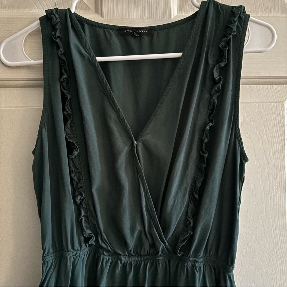 Dark Green Sleeveless Top